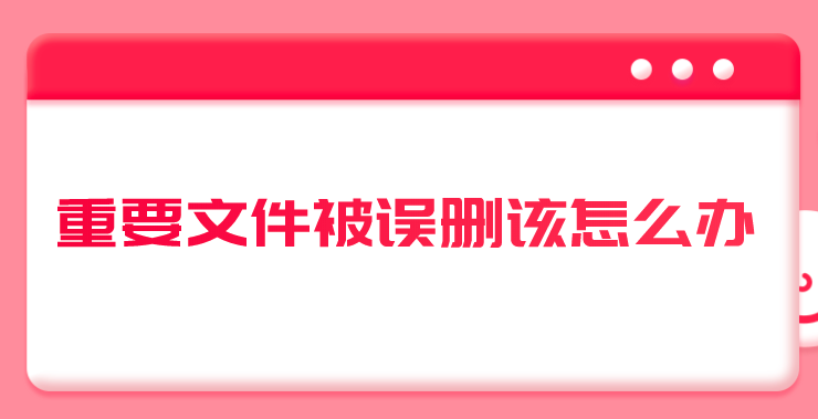 重要文件被误删该怎么办？这两个方法助您紧急找回