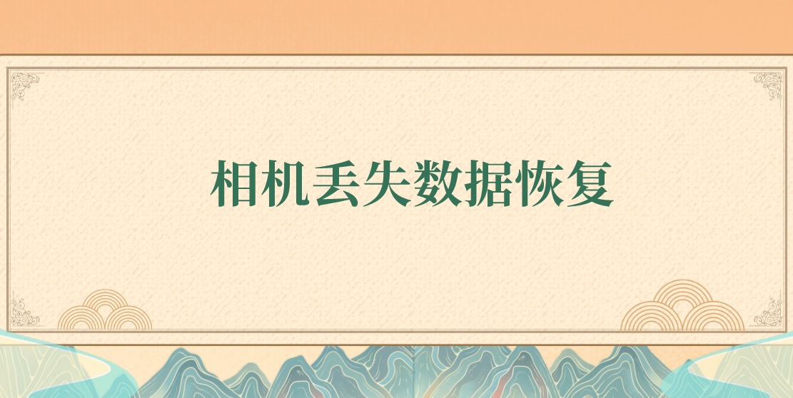 相机数据恢复：50%“患者”都在用的恢复方法