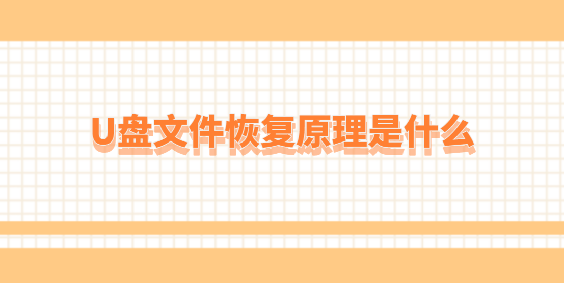 U盘文件恢复原理是什么？能够恢复U盘文件的方案