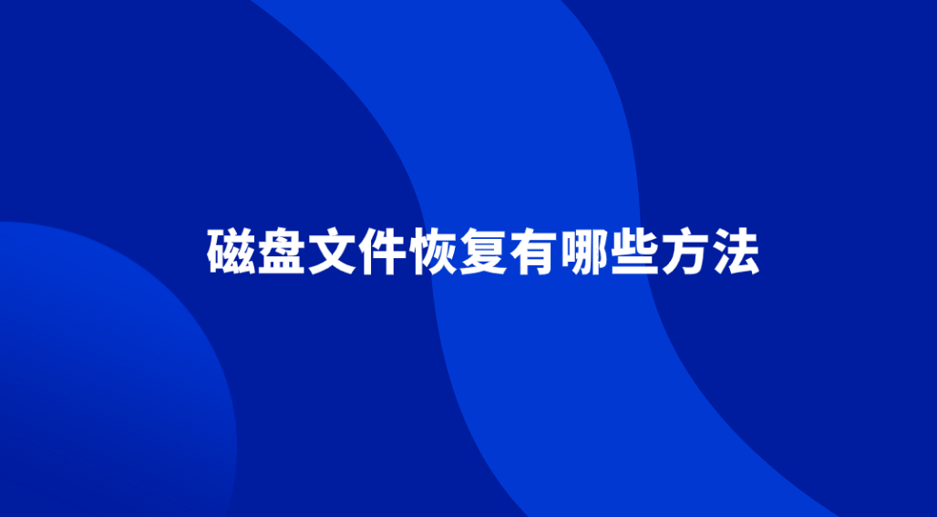 磁盘文件恢复有哪些方法？分享六个恢复效果很不错的方法