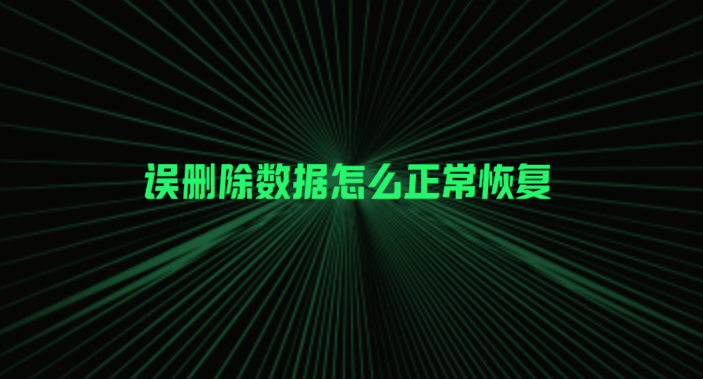 误删除数据怎么正常恢复？分享六个恢复效果比较好的方法